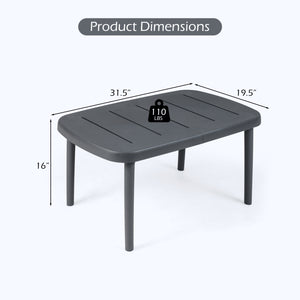 High-quality aluminum alloy support rods provide reliable support for placed items<br>Spacious tabletop keeps your belongings organized and within easy reach<br>Provide space for the beverage  snack  magazine  coffee cup and potted plant<br>Crafted from p
