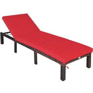 Crafted with weather resistant and hand-woven PE rattan<br>6 adjustable reclining positions meet various needs<br>Thick padded cushion is comfortable to sit or lie on<br>Waterproof cushion cover is removable for washing<br>Stable metal frame features larg