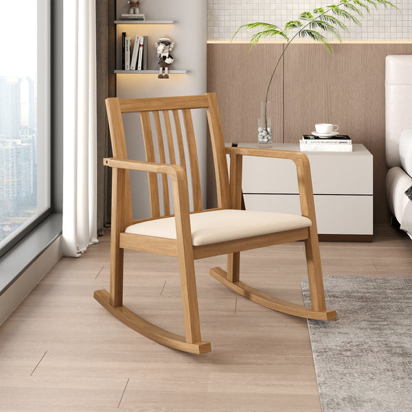 Built from solid rubber wood for excellent stability and durability<br>Comfy seat with soft linen fabric and high-density sponge padding<br>Curved armrests for natural arm positioning and added comfort<br>Ergonomically inclined backrest provides enhanced 