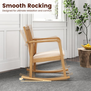 Built from solid rubber wood for excellent stability and durability<br>Comfy seat with soft linen fabric and high-density sponge padding<br>Curved armrests for natural arm positioning and added comfort<br>Ergonomically inclined backrest provides enhanced 