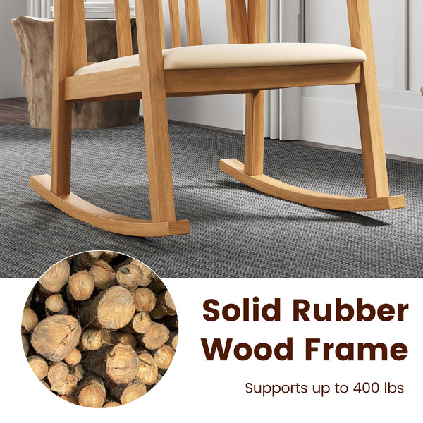 Built from solid rubber wood for excellent stability and durability<br>Comfy seat with soft linen fabric and high-density sponge padding<br>Curved armrests for natural arm positioning and added comfort<br>Ergonomically inclined backrest provides enhanced 