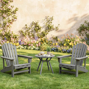 20" spacious round tabletop keeps your belongings organized and within easy reach<br>Provide space for the beverage  snack  magazine  coffee cup and potted plant<br>Crafted from premium PP and ABS materials for sun-protective and waterproof use<br>Rounded