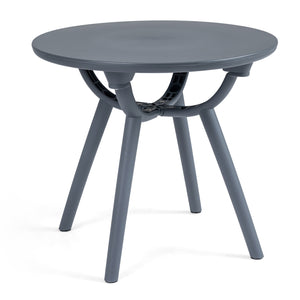20" spacious round tabletop keeps your belongings organized and within easy reach<br>Provide space for the beverage  snack  magazine  coffee cup and potted plant<br>Crafted from premium PP and ABS materials for sun-protective and waterproof use<br>Rounded