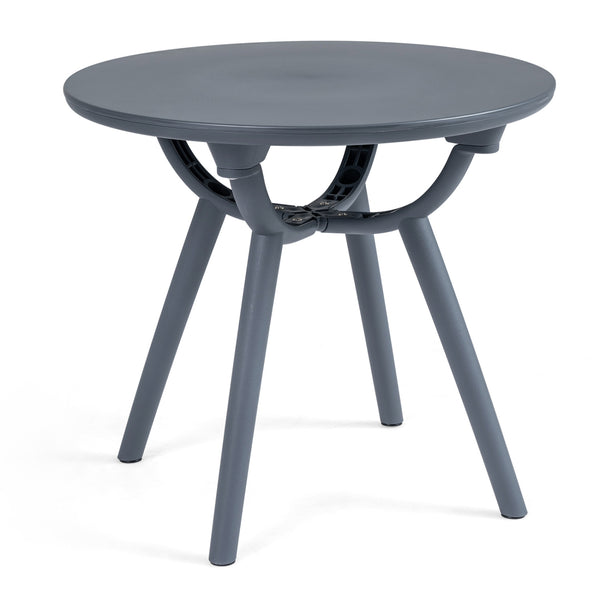 20" spacious round tabletop keeps your belongings organized and within easy reach<br>Provide space for the beverage  snack  magazine  coffee cup and potted plant<br>Crafted from premium PP and ABS materials for sun-protective and waterproof use<br>Rounded