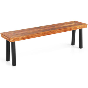 Solid acacia wood for high hardness and natural beauty<br>Ensure a splinter-free surface for a smooth touch<br>Hold up to 800 lbs per bench for reliable support with a sturdy metal frame<br>Adjustable foot pads for balance maintenance<br>Add extra stabili