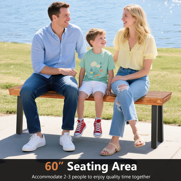 Solid acacia wood for high hardness and natural beauty<br>Ensure a splinter-free surface for a smooth touch<br>Hold up to 800 lbs per bench for reliable support with a sturdy metal frame<br>Adjustable foot pads for balance maintenance<br>Add extra stabili