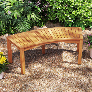 Solid acacia wood with splinter-free surface for a smooth and safe touch<br>The natural color of the acacia wood enhances the beauty of your space<br>Seat up to 2 people  enjoying outdoor leisure time with your loved one<br>Hold up to 800 lbs and sturdy c
