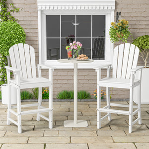 Stand against outdoor elements with all-weather and colorfast HDPE material<br>Treat earth better thanks to the recyclable characteristic<br>No need for complicated maintenance  just wipe it with soapy water<br>304 stainless steel screws for a longer outd