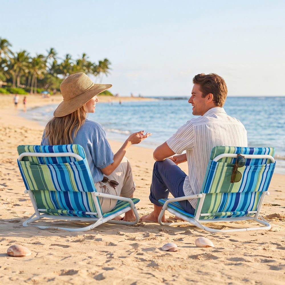 Soft sponge padding offers exceptional comfort for extended lounging<br>Breathable wear-resistant and tear-resistant fabric for lasting outdoor use<br>Easy folding design for compact storage and effortless transportation<br>Lightweight construction with 1
