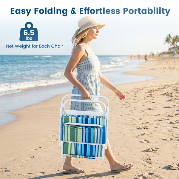 Soft sponge padding offers exceptional comfort for extended lounging<br>Breathable wear-resistant and tear-resistant fabric for lasting outdoor use<br>Easy folding design for compact storage and effortless transportation<br>Lightweight construction with 1