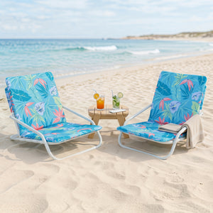 Soft sponge padding offers exceptional comfort for extended lounging<br>Breathable wear-resistant and tear-resistant fabric for lasting outdoor use<br>Easy folding design for compact storage and effortless transportation<br>Lightweight construction with 1