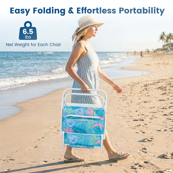 Soft sponge padding offers exceptional comfort for extended lounging<br>Breathable wear-resistant and tear-resistant fabric for lasting outdoor use<br>Easy folding design for compact storage and effortless transportation<br>Lightweight construction with 1