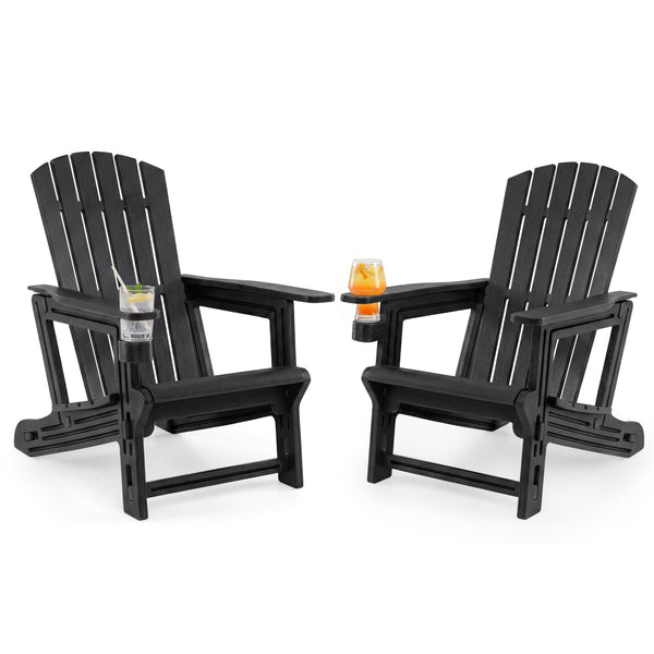 Premium HDPE material provides excellent weather resistance for long-term use<br>Realistic wood grain texture for a natural outdoor appearance<br>The reliable structure supports up to 330 lbs weight capacity<br>103Â° inclined backrest for enhanced support