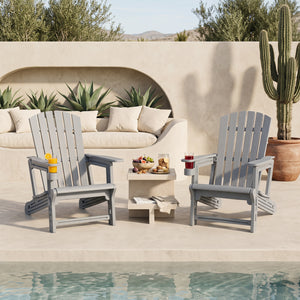 Premium HDPE material provides excellent weather resistance for long-term use<br>Realistic wood grain texture for a natural outdoor appearance<br>The reliable structure supports up to 330 lbs weight capacity<br>103Â° inclined backrest for enhanced support