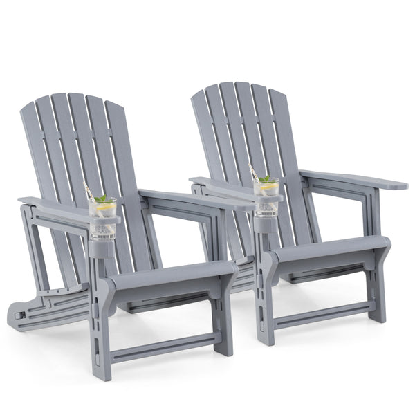 Premium HDPE material provides excellent weather resistance for long-term use<br>Realistic wood grain texture for a natural outdoor appearance<br>The reliable structure supports up to 330 lbs weight capacity<br>103Â° inclined backrest for enhanced support