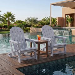 Built to last with weather-resistant HDPE material<br>Features realistic wood-like surface that is anti-fading<br>Smooth surface that is simple to clean<br>Needs minimal maintenance compared to wood chairs required maintenance<br>Fits to the body curve wi