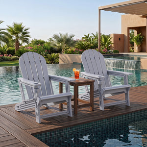 Built to last with weather-resistant HDPE material<br>Features realistic wood-like surface that is anti-fading<br>Smooth surface that is simple to clean<br>Needs minimal maintenance compared to wood chairs required maintenance<br>Fits to the body curve wi