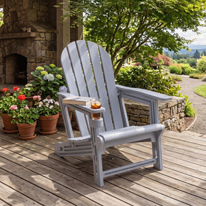 Built to last with weather-resistant HDPE material<br>Features realistic wood-like surface that is anti-fading<br>Smooth surface that is simple to clean<br>Needs minimal maintenance compared to wood chairs required maintenance<br>Fits to the body curve wi