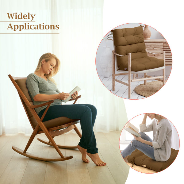 3-Position adjustable backrest for customizable height settings<br>Polyester fabric designed to resist wear and extend service life<br>Thick padding for a cozy and comfortable seating experience<br>Oil-resistant surface easing cleaning and maintenance<br>