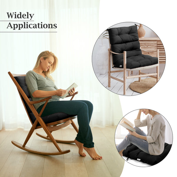 3-Position adjustable backrest for customizable height settings<br>Polyester fabric designed to resist wear and extend service life<br>Thick padding for a cozy and comfortable seating experience<br>Oil-resistant surface easing cleaning and maintenance<br>