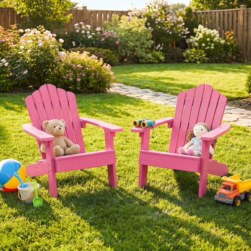 All-weather HIPS material with exquisite craftsmanship is sun-protective and fade-resistant<br>Tilted high back to provide great support to kid's back<br>Perfectly angled seat to effectively guide the waist against the backrest<br>Widened armrests help ch