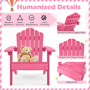 All-weather HIPS material with exquisite craftsmanship is sun-protective and fade-resistant<br>Tilted high back to provide great support to kid's back<br>Perfectly angled seat to effectively guide the waist against the backrest<br>Widened armrests help ch