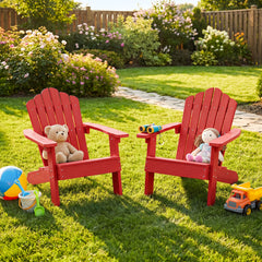 All-weather HIPS material with exquisite craftsmanship is sun-protective and fade-resistant<br>Tilted high back to provide great support to kid's back<br>Perfectly angled seat to effectively guide the waist against the backrest<br>Widened armrests help ch