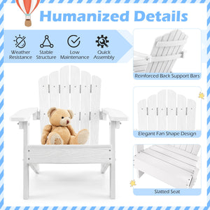 All-weather HIPS material with exquisite craftsmanship is sun-protective and fade-resistant<br>Tilted high back to provide great support to kid's back<br>Perfectly angled seat to effectively guide the waist against the backrest<br>Widened armrests help ch