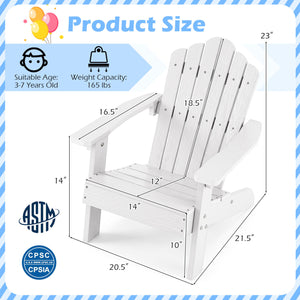 All-weather HIPS material with exquisite craftsmanship is sun-protective and fade-resistant<br>Tilted high back to provide great support to kid's back<br>Perfectly angled seat to effectively guide the waist against the backrest<br>Widened armrests help ch