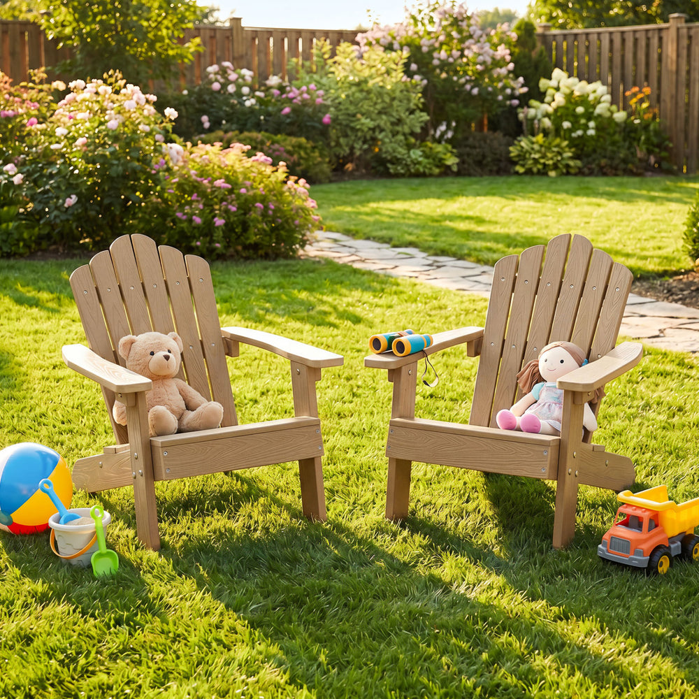 All-weather HIPS material with exquisite craftsmanship is sun-protective and fade-resistant<br>Tilted high back to provide great support to kid's back<br>Perfectly angled seat to effectively guide the waist against the backrest<br>Widened armrests help ch