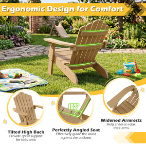 All-weather HIPS material with exquisite craftsmanship is sun-protective and fade-resistant<br>Tilted high back to provide great support to kid's back<br>Perfectly angled seat to effectively guide the waist against the backrest<br>Widened armrests help ch