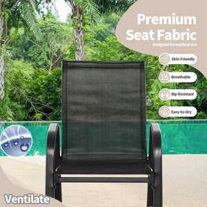 Cozy to sit with a curved backrest and armrests<br>Smooth and gentle rocking makes you more relaxed<br>Breathable seat fabric brings cool sitting feelings<br>Rustproof and reinforced metal frame for high stability<br>Bottom stoppers effectively avoid tipp