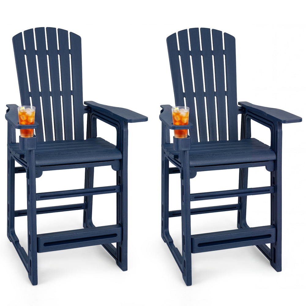 All weather resistant HDPE material is sun-protective  anti-fading  and waterproof<br>106Â° slightly reclined high backrest for relaxed outdoor sitting<br>Features comfortable armrests for optimal arm relaxation<br>Designed with a contoured seat surface t