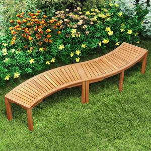 Solid acacia wood with splinter-free surface for a smooth and safe touch<br>The natural color of the acacia wood enhances the beauty of your space<br>Seat up to 2 people  enjoying outdoor leisure time with your loved one<br>Hold up to 800 lbs and sturdy c