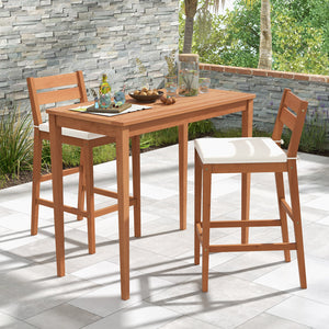 Durable and sturdy with eucalyptus wood frame<br>Cozy to sit with ergonomic seat and 105Â° inclined design<br>Footrest perfectly relaxes your feet<br>Solid back crossbar and reinforced bottom bars for higher stability<br>Suitable for both indoor and outdo