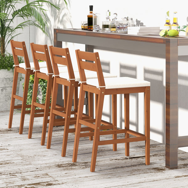 Durable and sturdy with eucalyptus wood frame<br>Cozy to sit with ergonomic seat and 105Â° inclined design<br>Footrest perfectly relaxes your feet<br>Solid back crossbar and reinforced bottom bars for higher stability<br>Suitable for both indoor and outdo