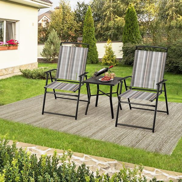 Foldable for simple and convenient storage<br>No assembly is required to save your time and effort<br>Fitted with quick drying surface for easy maintenance<br>The stable armrests offer robust support for your arms<br>Breathable fabric surface provides a c