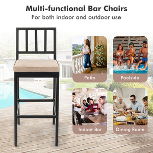 Stylish industrial appearance brings highlights to the decoration of your home<br>Soft cushion gives you the ultimate comfortable sitting experience <br>Comfortable footrests allow you to relax your legs while sitting<br>Cushion with hook and loop fastene