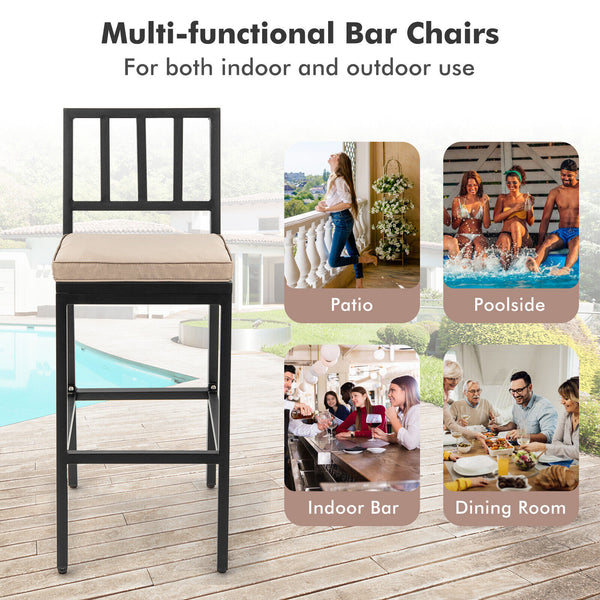 Stylish industrial appearance brings highlights to the decoration of your home<br>Soft cushion gives you the ultimate comfortable sitting experience <br>Comfortable footrests allow you to relax your legs while sitting<br>Cushion with hook and loop fastene