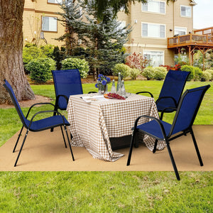 Stackable design for space-saving<br>Lightweight structure for easy movement<br>Fit your body curve perfectly with incline backrest and wide seat<br>Ergonomic armrest for arm relaxation<br>High-quality fabric for breathability and fast drying<br>Hold up t