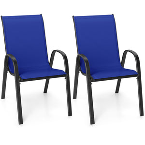 Stackable design for space-saving<br>Lightweight structure for easy movement<br>Fit your body curve perfectly with incline backrest and wide seat<br>Ergonomic armrest for arm relaxation<br>High-quality fabric for breathability and fast drying<br>Hold up t
