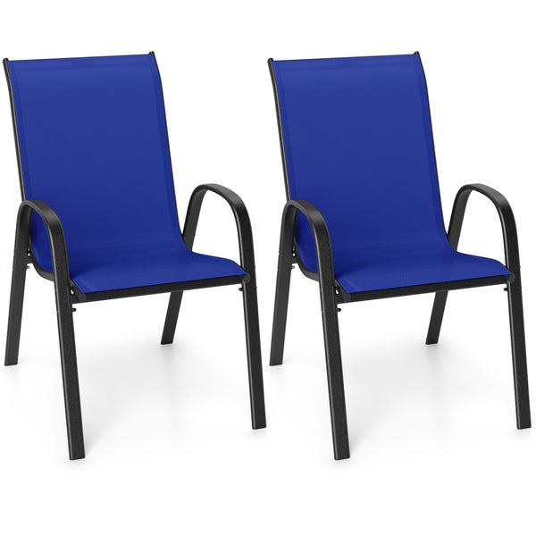 Stackable design for space-saving<br>Lightweight structure for easy movement<br>Fit your body curve perfectly with incline backrest and wide seat<br>Ergonomic armrest for arm relaxation<br>High-quality fabric for breathability and fast drying<br>Hold up t