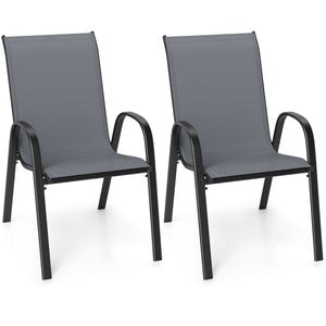 Stackable design for space-saving<br>Lightweight structure for easy movement<br>Fit your body curve perfectly with incline backrest and wide seat<br>Ergonomic armrest for arm relaxation<br>High-quality fabric for breathability and fast drying<br>Hold up t