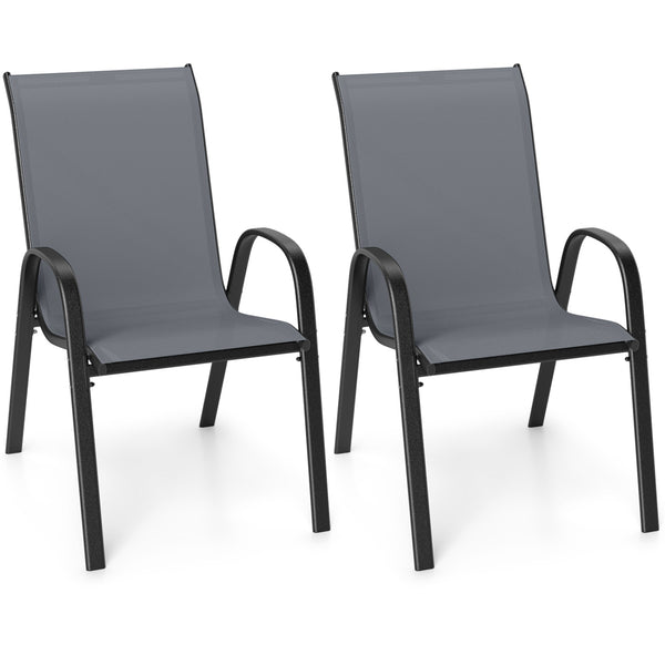 Stackable design for space-saving<br>Lightweight structure for easy movement<br>Fit your body curve perfectly with incline backrest and wide seat<br>Ergonomic armrest for arm relaxation<br>High-quality fabric for breathability and fast drying<br>Hold up t