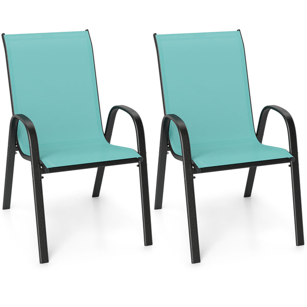 Stackable design for space-saving<br>Lightweight structure for easy movement<br>Fit your body curve perfectly with incline backrest and wide seat<br>Ergonomic armrest for arm relaxation<br>High-quality fabric for breathability and fast drying<br>Hold up t