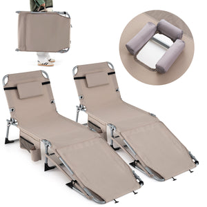 Face hole with U-shaped padding ensures comfortable lying face down<br>Arm openings provide additional relaxation during sunbathing<br>Face hole cover maintains cleanliness and offers more versatility<br>4-level adjustable backrest offers customizable rec