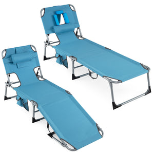 4-position adjustable back customized for different postures<br>2 footrest positions with flexible joints for more coziness<br>Built-in face hole and arm holes for face-down position<br>Removable head pillow enhances the comfort of lying<br>Folding chair 