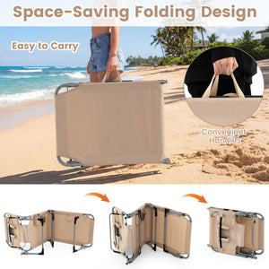4-position adjustable back customized for different postures<br>2 footrest positions with flexible joints for more coziness<br>Built-in face hole and arm holes for face-down position<br>Removable head pillow enhances the comfort of lying<br>Folding chair 