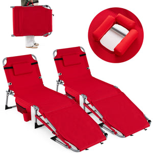 Face hole with U-shaped padding ensures comfortable lying face down<br>Arm openings provide additional relaxation during sunbathing<br>Face hole cover maintains cleanliness and offers more versatility<br>4-level adjustable backrest offers customizable rec
