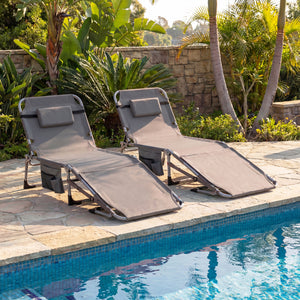 Face hole with U-shaped padding ensures comfortable lying face down<br>Arm openings provide additional relaxation during sunbathing<br>Face hole cover maintains cleanliness and offers more versatility<br>4-level adjustable backrest offers customizable rec